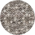thumbnail image 2 of Addison Rugs Dream Shag Premium Machine Washable Transitional Herringbone Gray Round Rug, 8' x 8', 2 of 8