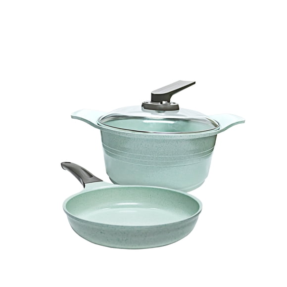 SET de 1 SARTEN y 1 CACEROLA JADE PAN RECUBRIMIENTO de jade 24cms JADE-04