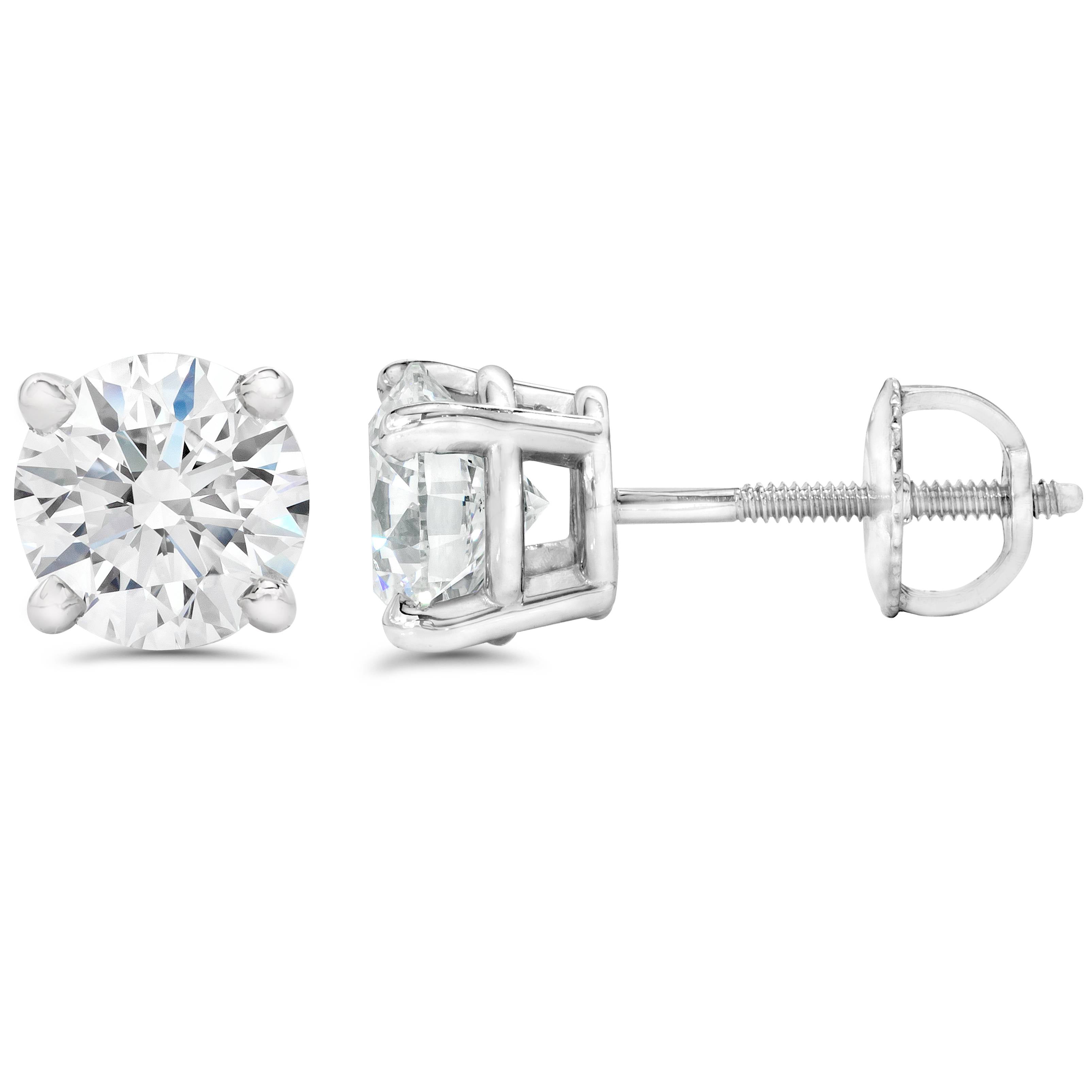 3/8 Carat Lab Created Diamond Studs Screw Back 14K White Gold Walmart Canada