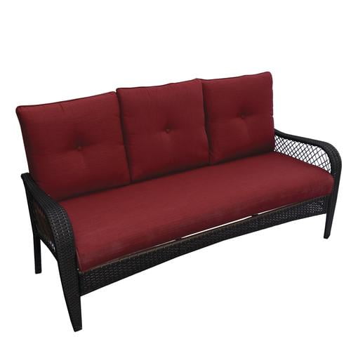 Backyard Creations Maple Grove Red Patio Sofa Com Backyard Creations Maple Grove Red, Backyard Creations Outdoor Furniture