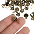 thumbnail image 3 of 100pcs Leather Craft Rivets DIY Purse Bag Feet Studs Bucket Type Spikes, 3 of 9