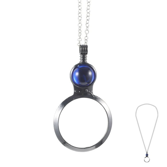 Magnifier Necklace Magnification Lens Pendant Necklace Jewelry Book Lover Gift
