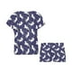 thumbnail image 3 of Conjunto de pijama corto para mujer con estampado de unicornio LKS305, 3 of 4