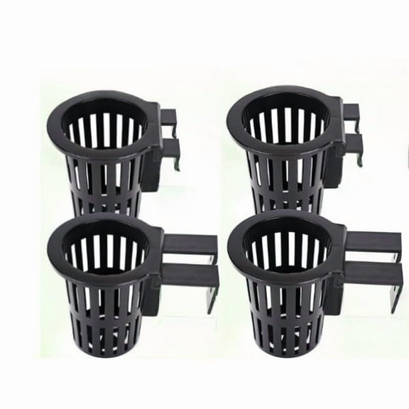 Upgraded Large Aquarium Plant Holder Cups for Fish Tank Aquaponic Plant Cultivation and Aquascape Accessories Decorations (4 PCS)