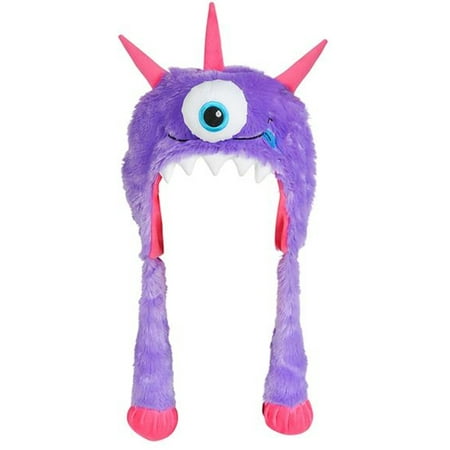 Halloween Character Cute Purple Monster Plush Hat Costume