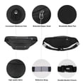 thumbnail image 3 of Men's chest bag Outdoor hiking, running, sports waist bag Multi-functional leisure, splash-proof running bag-black, 3 of 5