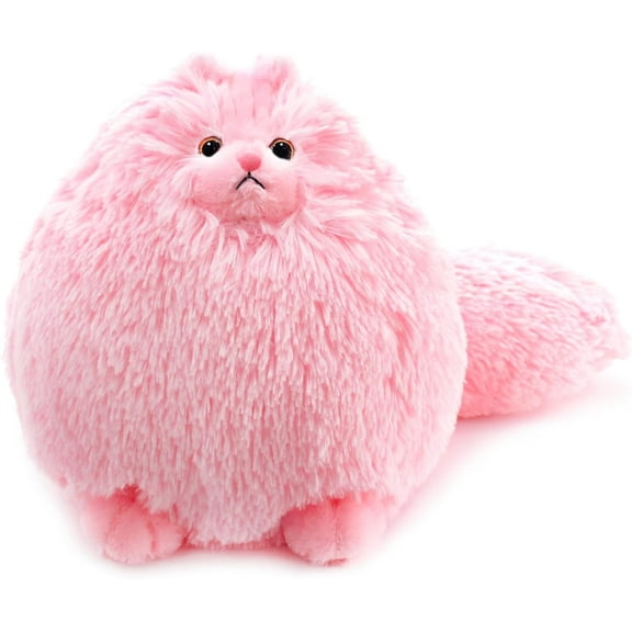 Cute Pink Cat Stuffed Animals Plush Toy,Kids Plushies Cat Teddy Soft Toy Birthday for Girls,Stuffed Cat Plush Animals