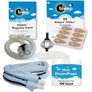 All-in-One Pap Starter Pack by Bleep | Includes Eclipse, Halos, DreamPreps Witch Hazel Skin Cleaner, Hose Wrap and Hose | Complete Sleep Therapy Kit Ideal for New CPAP/BiPAP Users
