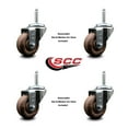 thumbnail image 2 of 3 High Temp Glass Filled Nylon Wheel Swivel 3/4 Inch Threaded Stem Caster Set, 2 of 2