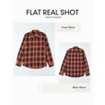 thumbnail image 6 of JMIERR Mens Plaid Shirts Long Sleeve Casual Flannel Shirt for Men Checked Button Down Regular Fit, 6 of 7