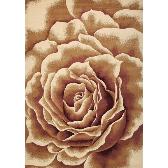 7' x 10' Polypropylene Ivory Area Rug
