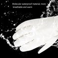 thumbnail image 3 of Soidarity Guantes de esquí gruesos a prueba de viento calentador de manos mujeres hombres ciclismo al aire libre pantalla táctil invierno deporte guante Deportes de nieve Blanco negro SG Soidarity OD028960-16, 3 of 6