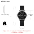 thumbnail image 2 of Resicozy Watches for Women Casual Watch Case with Silicone Strap Easy Reader Wrist Watch 2026 Black with White Face Small, 2 of 3