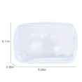 thumbnail image 2 of Toiletry Pouch Waterproof Portable Clear Snowflake Cosmetic Bag Makeup Pouch, 2 of 10