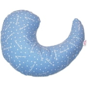 NuAngel Trinity II Nursing Pillow with Pillowcase - Blue "Jesus Loves Me"