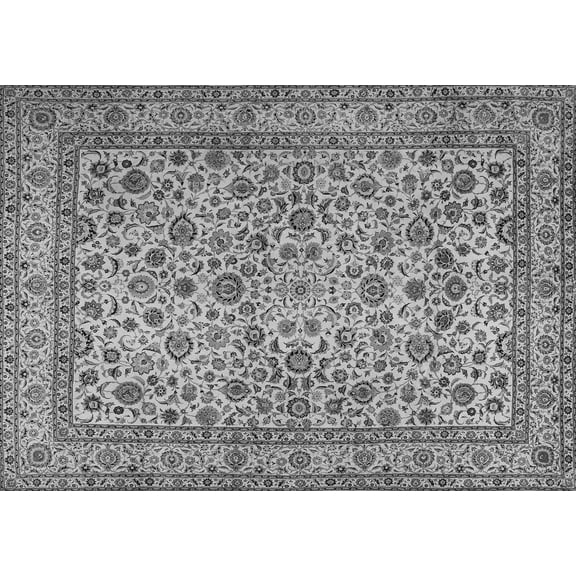 Ahgly Company Indoor Rectangle Persian Gray Traditional Area Rugs, 5' x 7'