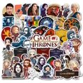 thumbnail image 1 of Game of Thrones Stickers Funny 50 Pack for Water Bottles, Waterproof Laptops Sticker Vinyl Decal Sticker for Phone, Computer, Hydro Flasks, Cars, Bicycles (Game of Thrones), 1 of 6