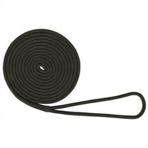 Extreme Max 30062084 BoatTector Double Braid Nylon Dock Line - 3/8 x 15 Black 3