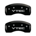 thumbnail image 2 of MGP 4 Caliper Covers Engraved Front & Rear Vtech Black finish silver ch Fits select: 2012 ACURA MDX ADVANCE, 2010-2011 ACURA MDX TECHNOLOGY, 2 of 2