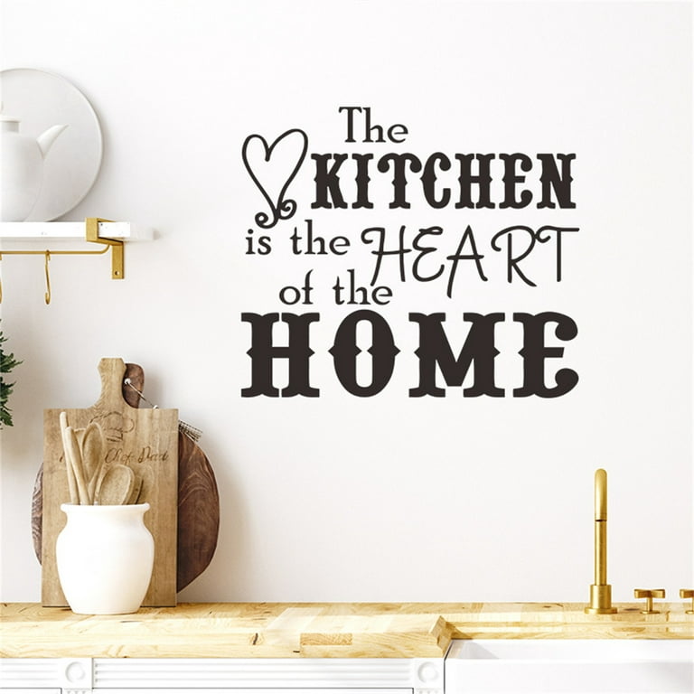 Kitchen Vinyl Wall Decal Kitchen the Heart of the Home Lettering