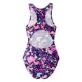 thumbnail image 6 of Tfken Girls Kids Swimsuit Bodysuit For Summer Cute Beach Sleeveless Swimming Onesie Swimwear Print Lightweight Fashion Children Comfortable Bathing Suits Size 15-16 Years Purple, 6 of 8