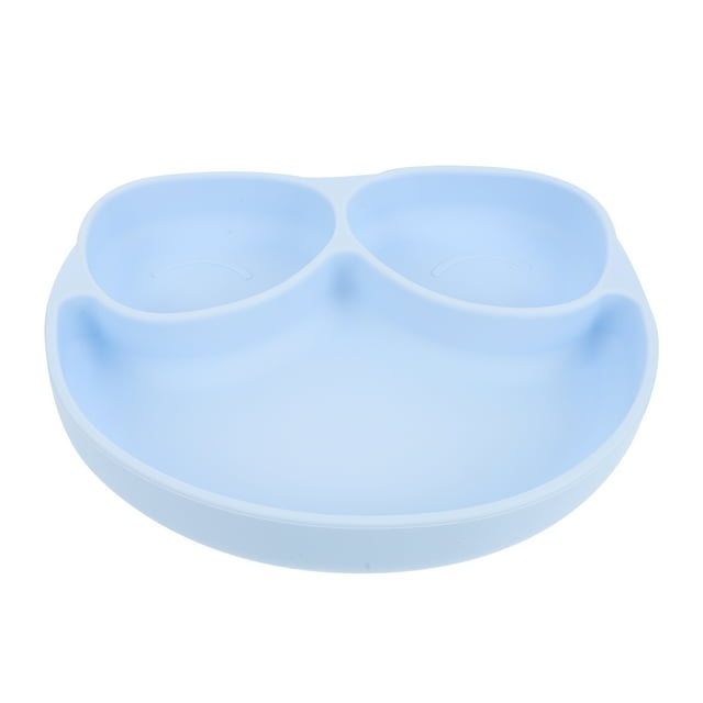 Assiette pour Bébé en Silicone, Assiette Compartimentée à Succion pour Enfants, Tout-Petits, Garçons, Filles