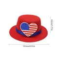 thumbnail image 3 of Lilixerw American Flag Hat 4th of July Independence Day Headwears Hat Patriotic Party Supplies Memorial Day Costume Accessories, 3 of 6