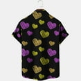 thumbnail image 4 of EGNMCR Chemise de Mode pour Hommes Saint-Valentin Imprimée Poche Unique Chemise Décontractée Ample Imprimée Poche, 4 of 4