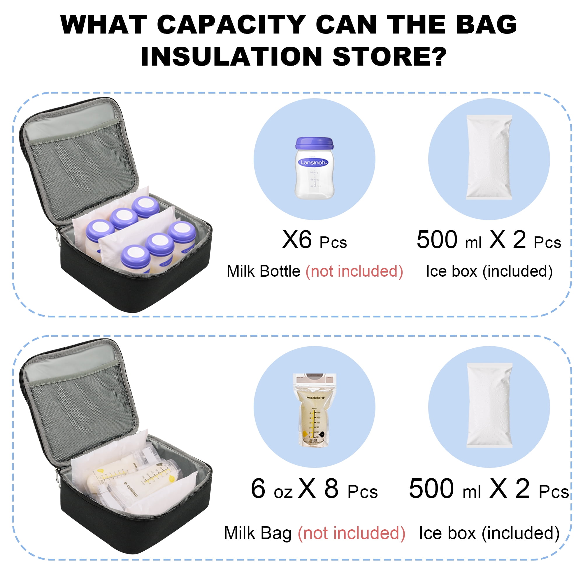 Breast Pump Bag, Spectra Pump Backpack with Pockets for Working Mom, Compatible with Spectra S1, S2, Black