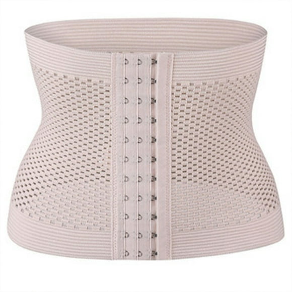 Corsé de seis botones para mujer con corrección de cintura de acero y correa abdominal. Faja moldeadora para mujer.