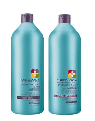 perforere tale Mart Pureology Strength Cure Shampoo and Conditioner, Liter Duo Set 33.8 Oz -  Walmart.com