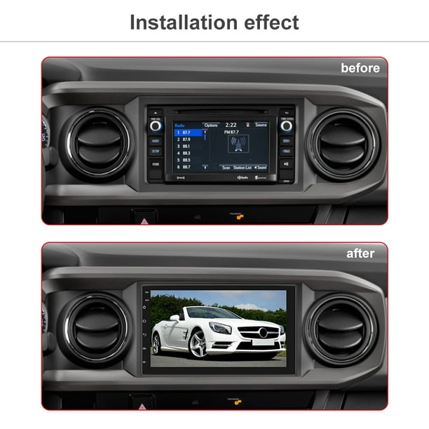 7 pouces Autoradio Bluetooth Gps Navigation Voiture Stereo Lecteur Mp5  Controle De L Ecran Tactile+