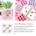 thumbnail image 5 of Heart Rhinestone Stickers Acrylic Crystal Gems Multipurpose Decorative Handheld Acrylic Crystal Clothes Scrapbooking DIY Crafts Necklace WhiteAB, 5 of 5