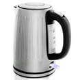 thumbnail image 3 of OVENTE Stainless Steel Electric Kettle Hot Water Boiler 1.7 Liters 1750W Fast Boiling BPA Free with Automatic Shut Off & Boil Dry Protection Portable Instant Heater for Coffee Tea Milk, Silver KS711S, 3 of 10