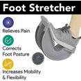 thumbnail image 2 of Foot Rocker With Pointed Ball Massager - For Plantar Fasciitis Achilles Tendonitis - Calf Foot Heel And Ankle Stretcher - Calf Pain Relief - Blue With, 2 of 5