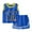 Blue, variant on Hiijoy Toddler Boys Summer Outfits Active Tank Top Shorts Quick Dry Tracksuit, Sizes 4-5T