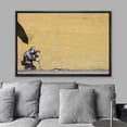 thumbnail image 3 of wall26 Framed Canvas Print Wall Art Banksy Camera Mean Pulls Pink Flower Graffiti &amp; Street Art Pop Culture Illustrations Pop Art Bohemian Dark for Living Room, Bedroom, Office - 16"x24", 3 of 5