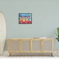 thumbnail image 2 of Stupell Industries Flamingo Friends Tropical Island Coast Graphic Art Luster Gray Floating Framed Canvas Print Wall Art, Design by Paul Brent, 2 of 6