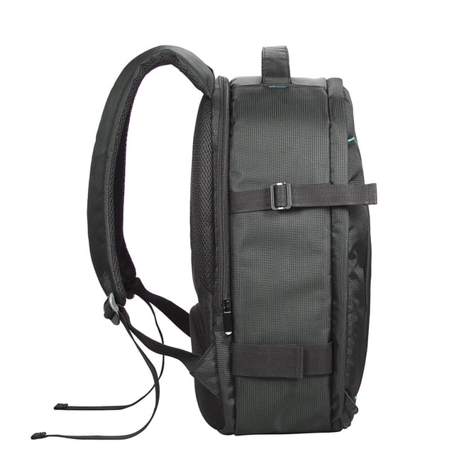 Camera Backpack Waterproof Green Dual Zipper Padded DSLR Bag for Outdoor Photography