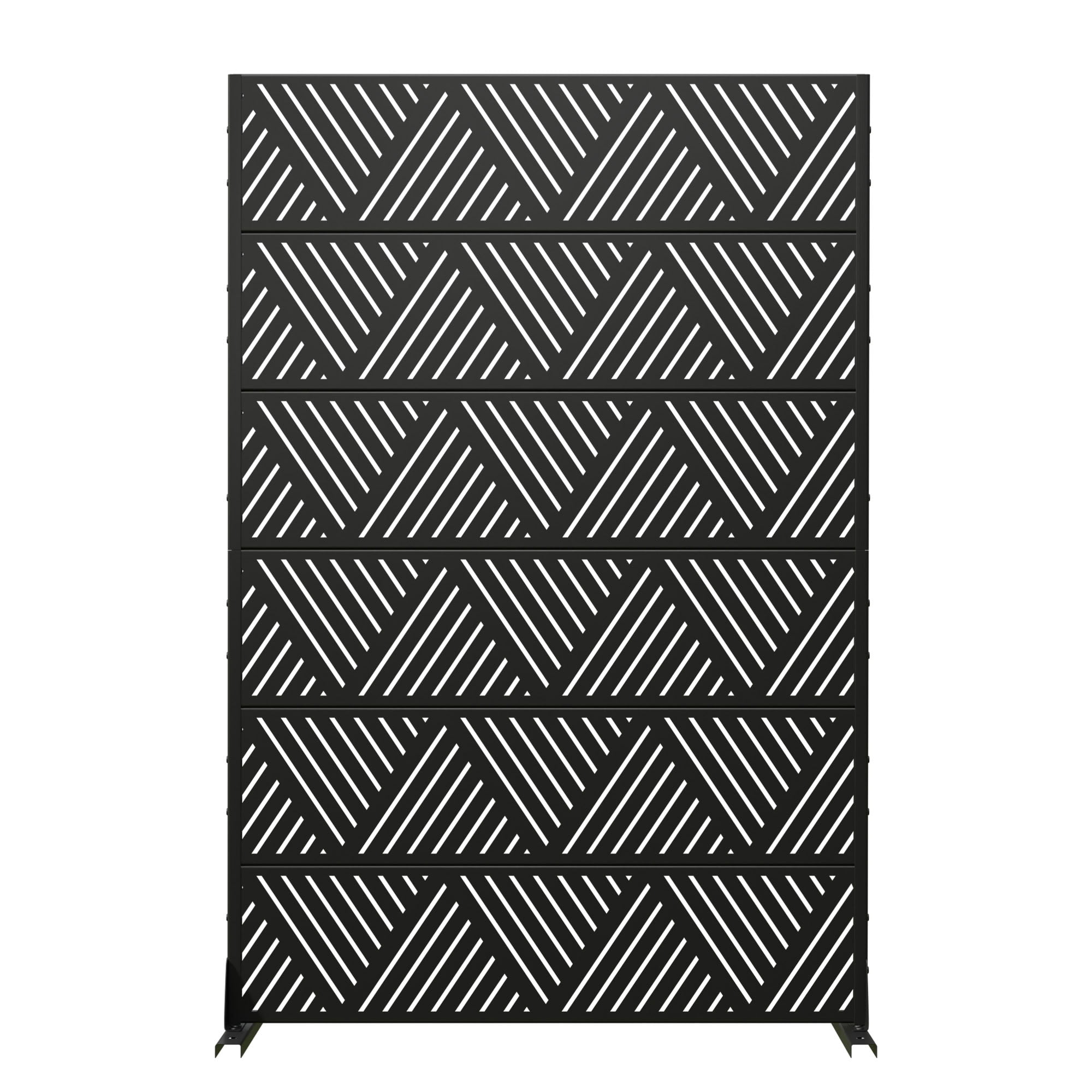 MAYEERTY 6 Panels Outdoor Privacy Screen, Metal Decorative Privacy Fence, Privacy Panel for Patio, Balcony, Backyard, Garden