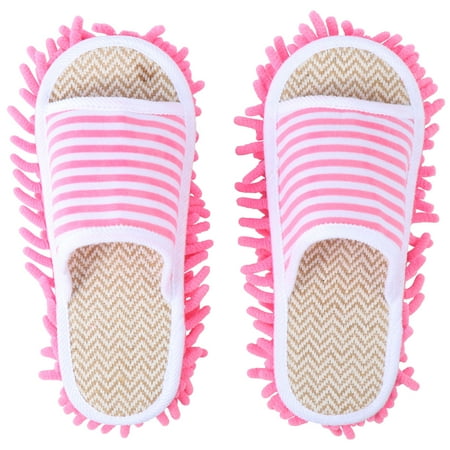 

NUOLUX 1 Pair Slipper Microfiber Floor Cleaning Mop Slippers Household Slippers