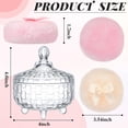 thumbnail image 3 of Set Powder Puff Tioncy, 3 unidades, con contenedor de cristal transparente, 3 of 7