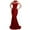 Red, variant on LYXSSBYX Womens Dresses Long Sleeve Fashion Women's Elegant Sexy Casual Sleeveless Sling Strap Pure Color Long Dress