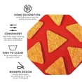 thumbnail image 3 of Honeii Tortilla chips Print Leather Coaster Set of 4, Ideal for Safeguarding Your Furniture from Drinks Spills and Effortless cleanup-Octagon, 3 of 6
