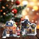 thumbnail image 5 of Cateissary Christmas Village House Santa Claus Scene Indoor Home Tree Birthday Resin Adult Ornament Figurine Craft Lights Kits de decoración para fiestas Cateissary HA037805-00, 5 of 6