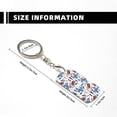 thumbnail image 3 of Uemuo Retro Butterfly Pattern Rectangular Metal Keychain - Durable, Stylish, and Personalized Key Ring for Men and Women,Engraved Keychain,Gift Slim Sturdy Keychain, 3 of 7
