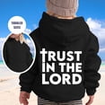 thumbnail image 2 of XEGLSBU Zip up Hoodies for Girls 10-12 Girls Hoodies & Sweatshirts Winter Warm Pullover With Hood And Pockets For Outdoor Activities Age 4 14 Years 1-Black Size 4-5 Years, 2 of 5