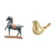 thumbnail image 5 of Escultura De Caballo De Pie Y Pájaro Dorado, Estatua De Animal Feng Shui Moderna Para Escritorio, Sala De Estar, Estantería, Oficina, Repisa, Decoración De Inauguración De La Casa, 5 of 8