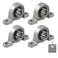 thumbnail image 1 of 4 Pieces Pillow Block Bearings Pillow Block Bearings Ball Bearings Zinc Alloy Bearings Pillow Block Bearings Ball Bearings with Solid Cast Iron Base (, 1 of 4