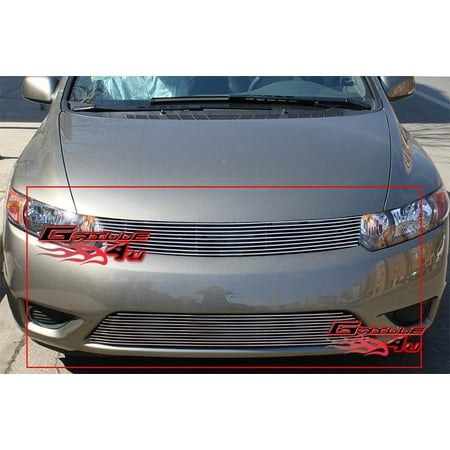 Compatible With 2006 2008 Honda Civic 2 Door Coupe Billet Grille